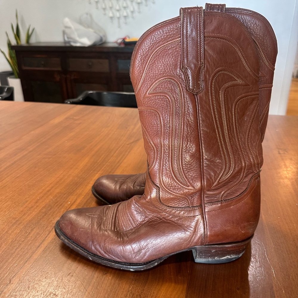 Men's Tecovas Cartwright cowboy boots. Size 9 D - Picture 6 of 7